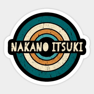 Retro Styles Itsuki Name Birthday 70s 80s 90s Circle Sticker